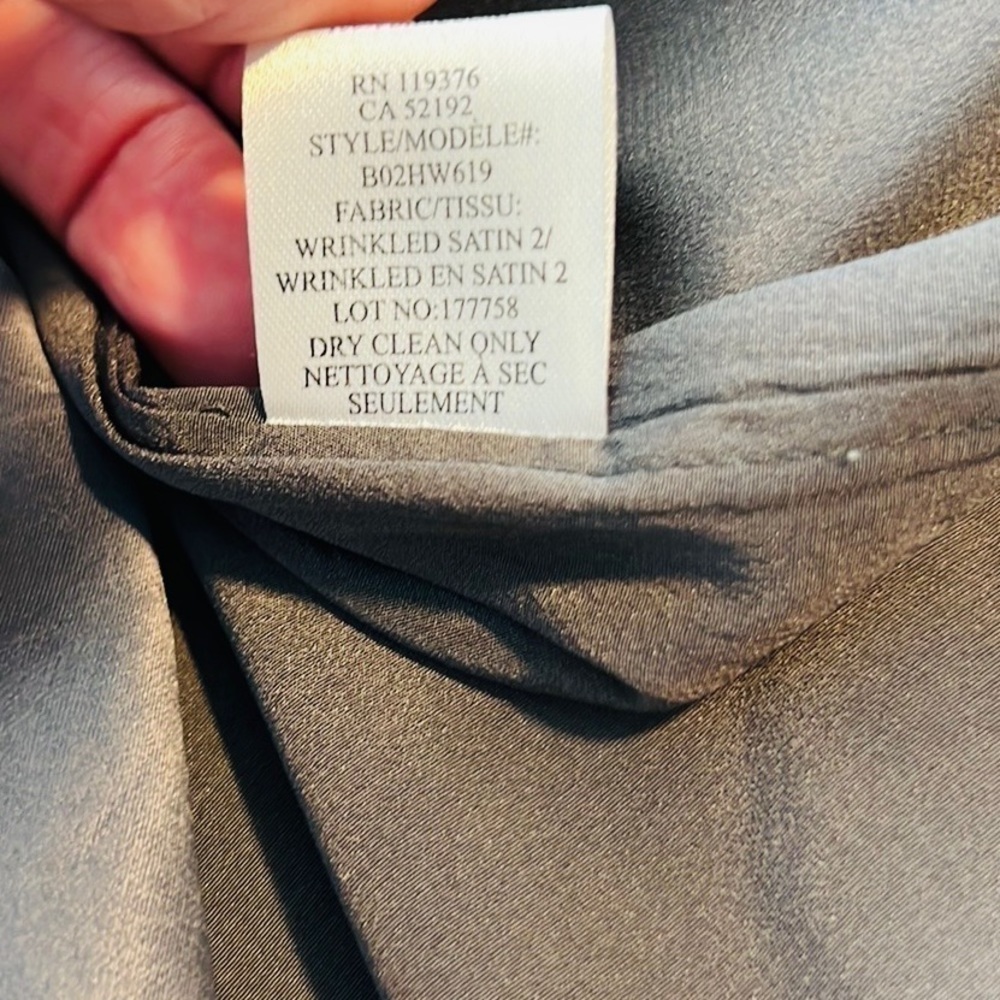 Helmut Lang,Benny Dress,Stunning Shimmer,Asymmetrical,Side-Zip, EUC, Size 6 - Picture 15 of 17